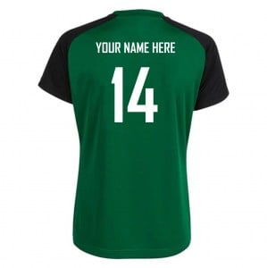 Joma Academy IV Short Sleeve Shirt (M) - Green/Black