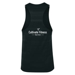 Zelus-Nike Dry Miler Mens Singlet - Black/White