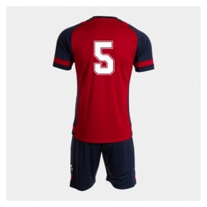 Joma Lider Football Shirt & Shorts Kit - Red/Dark Navy/White