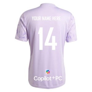 adidas Team Icon 25 Short-Sleeve Jersey - Purple Glow/White