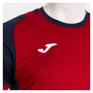 Joma Lider Football Shirt & Shorts Kit - Red/Dark Navy/White