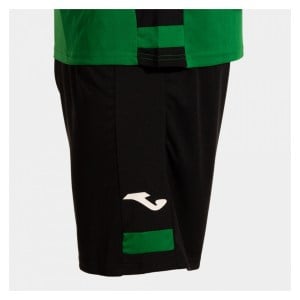 Joma Lider Football Shirt & Shorts Kit - Green Medium/Black/Red