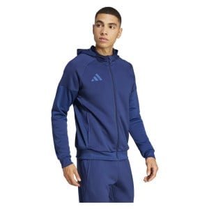 adidas Tiro 25 Travel Full-Zip Hoodie - Team Navy Blue