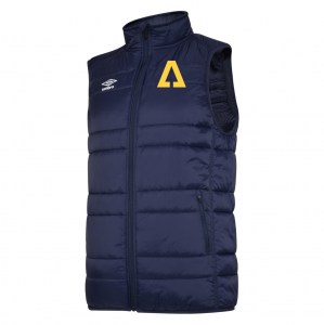 Umbro Club Essential Gilet - Dark Navy/White