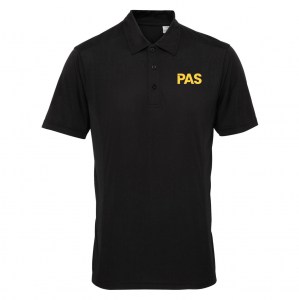 Ralawise Mens Performance Panelled Polo - Black