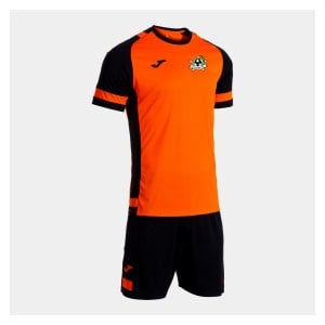 Joma Lider Football Shirt & Shorts Kit - Orange/Black
