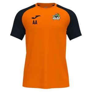 Joma Academy IV Short Sleeve Shirt (M) - Orange/Black