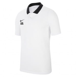 Nike Dri-FIT Park Poly Cotton Polo (M) - White/Black/Black