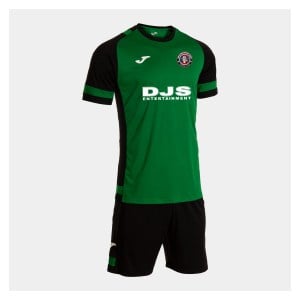 Joma Lider Football Shirt & Shorts Kit - Green Medium/Black/Red
