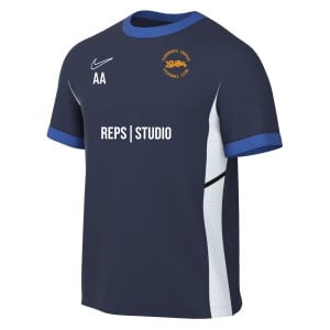 Nike Academy 25 Short-Sleeve Training Top - Obsidian/Royal Blue/White