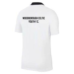 Nike Dri-FIT Park Poly Cotton Polo (M) - White/Black/Black