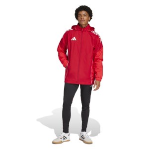 adidas Tiro 25 Competition All-Weather Jacket - Team Power Red/Pure Ruby/White