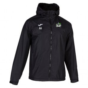 Joma Cervino Fleece Lined Rain Jacket - Black