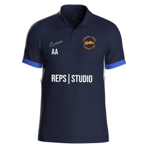 Nike Dri-FIT Academy 25 Polo - Obsidian/Royal Blue/White
