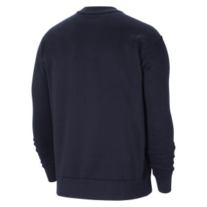 Nike Team Club 20 Fleece Crew Sweatshirt - Obsidian/White/White