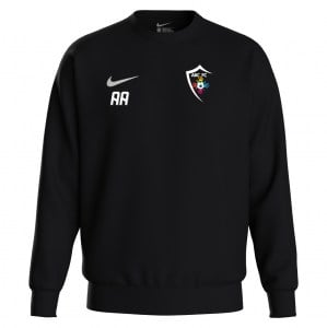 Nike Team Club 20 Fleece Crew Sweatshirt - Black/White/White