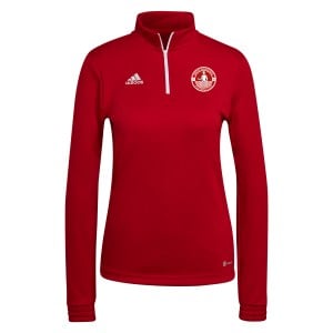 adidas Entrada 22 1/4 Zip Training Top (W) - Team Power Red