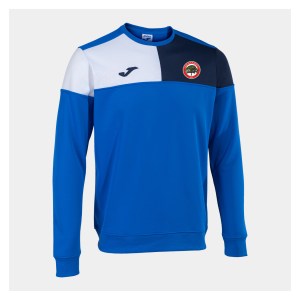 Joma Crew V Sweatshirt - ROYAL/NAVY/WHITE
