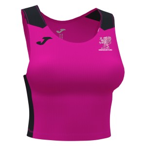 Joma Record II Running Crop Top (W) - Fluo Pink/Black