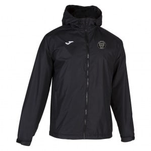Joma Cervino Fleece Lined Rain Jacket - Black