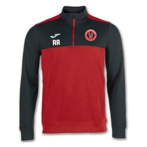 Joma Winner 1/4 Zip Sweatshirt - Red/Black