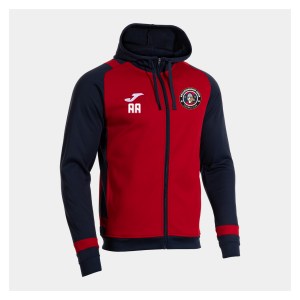 Joma Lider Hoodie Jacket - Red/Dark Navy/White