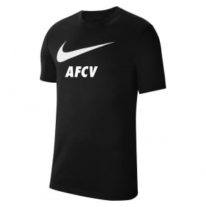 Nike Team Club 20 Swoosh Tee (M) - Black/White