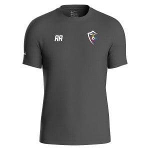 Nike Team Club 20 Cotton T-Shirt (M) - Charcoal Heather/White