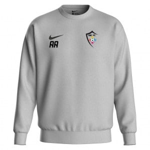 Nike Team Club 20 Fleece Crew Sweatshirt - Dark Grey Heather/Black/Black