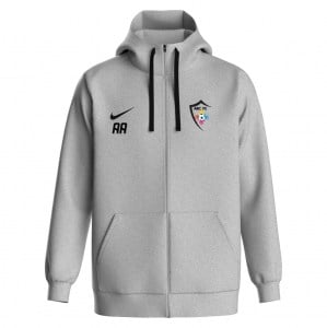 Nike Team Club 20 Fleece Full-Zip Hoodie - Dark Grey Heather/Black/Black
