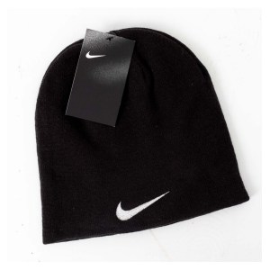 Zelus-Nike Swoosh Beanie - Black