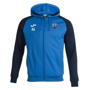 Joma Academy IV Zip Hoodie Jacket (M) - Royal/Dark Navy