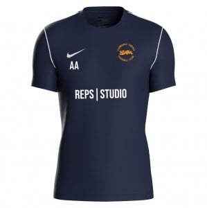 Nike Park 20 Short Sleeve Training Tee - Obsidian/White/White