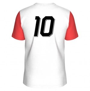 Nike Tiempo Premier 2 Short Sleeve Jersey - White/Bright Crimson/Black