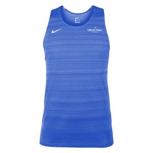 Zelus-Nike Dry Miler Mens Singlet - Royal Blue/White