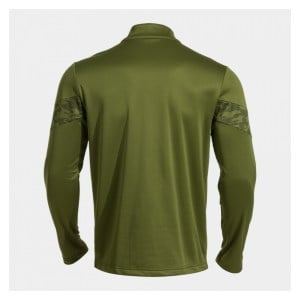 Joma Championship VIII 1/2 Zip Sweatshirt - Kaki/Fluorescent Yellow