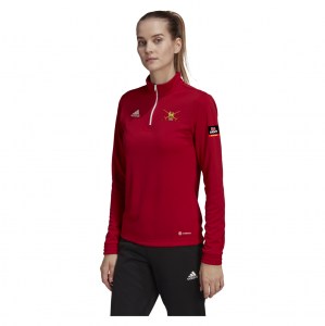 adidas Entrada 22 1/4 Zip Training Top (W) - Team Power Red