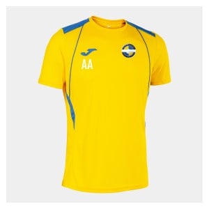 Joma CHAMPIONSHIP VII SHORT SLEEVE SHIRT - YELLOW/ROYAL BLUE