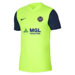Nike Tiempo Premier 2 Short Sleeve Jersey - Volt/Midnight Navy/Black