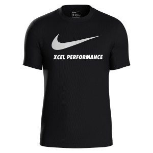 Nike Team Club 20 Swoosh Tee (M) - Black/White