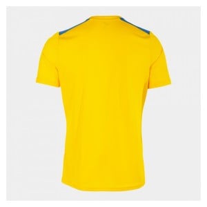 Joma CHAMPIONSHIP VII SHORT SLEEVE SHIRT - YELLOW/ROYAL BLUE