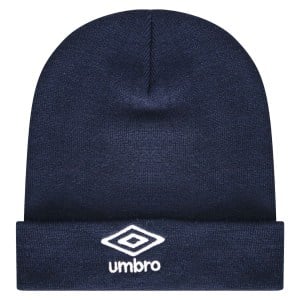 Umbro Adult Beanie - Dark Navy/White