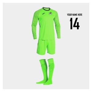 Joma Zamora X Long-Sleeve Goalkeeper 3-Piece Set - Fluorescent Green/Black