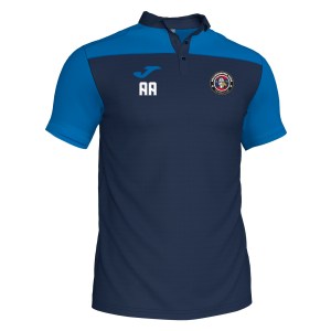 Joma Hobby II Poly Cotton Polo - Navy/Royal