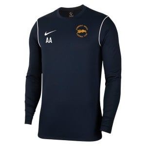 Nike Dri-FIT Park 20 Crew Top - Obsidian/White/White