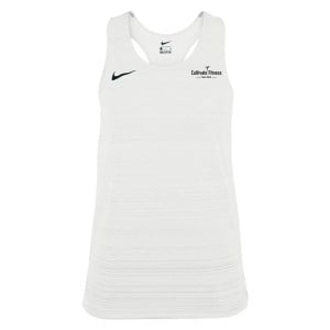 Zelus-Nike Dry Miler Singlet (W) - White/Black
