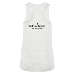 Zelus-Nike Dry Miler Singlet (W) - White/Black