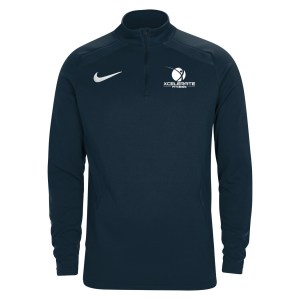 Zelus-Nike 1/4 Zip Midlayer - Obsidian/White